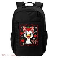 Coquette Bow Cute Strawberry Goose Lover Girly Summer Vibes Backpack thumb 0