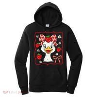 Coquette Bow Cute Strawberry Goose Lover Girly Summer Vibes Women's Hoodie thumb 0