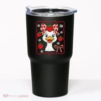 Coquette Bow Cute Strawberry Goose Lover Girly Summer Vibes Tumbler thumb 0