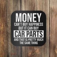 Can Buy Car Parts Funny Car Guy Car Lover Auto Mechanic Gift Coaster thumb 0