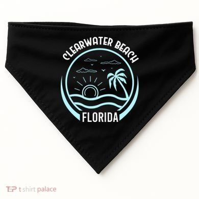 Clearwater Beach USA-Made Doggie Bandana
