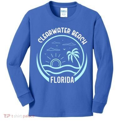 Clearwater Beach Kids Long Sleeve Shirt