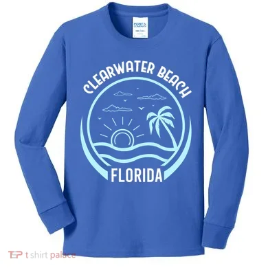 Clearwater Beach Kids Long Sleeve Shirt