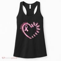 Cute Breast Cancer Awareness Dragonfly Heart Women's Tank Top thumb 0