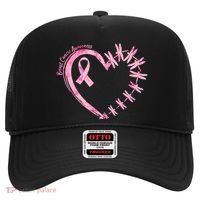 Cute Breast Cancer Awareness Dragonfly Heart Hat thumb 0