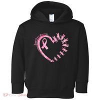 Cute Breast Cancer Awareness Dragonfly Heart Toddler Hoodie thumb 0