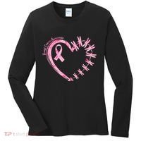 Cute Breast Cancer Awareness Dragonfly Heart Women's Long Sleeve Shirt thumb 0