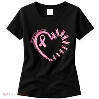 Cute Breast Cancer Awareness Dragonfly Heart Women's T-Shirt thumb 0