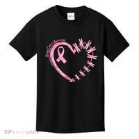 Cute Breast Cancer Awareness Dragonfly Heart Kids T-Shirt thumb 0