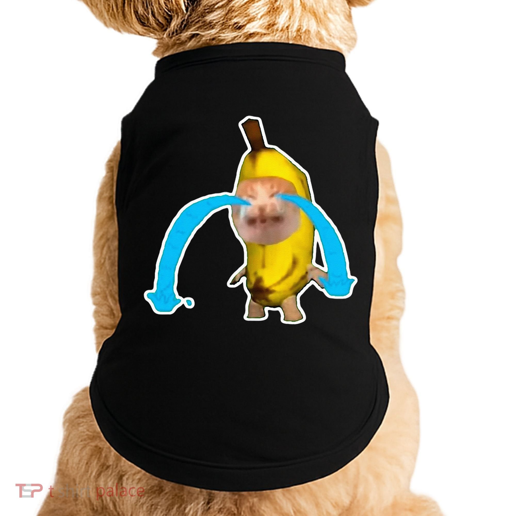 Crying Banana Cat Meme Doggie Tank