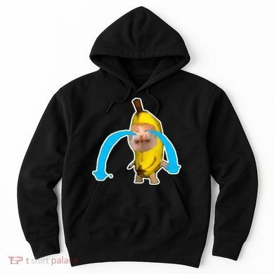 Crying Banana Cat Meme Hoodie