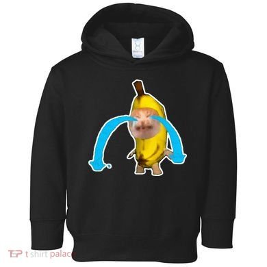 Crying Banana Cat Meme Toddler Hoodie