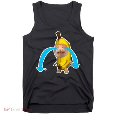Crying Banana Cat Meme Tank Top