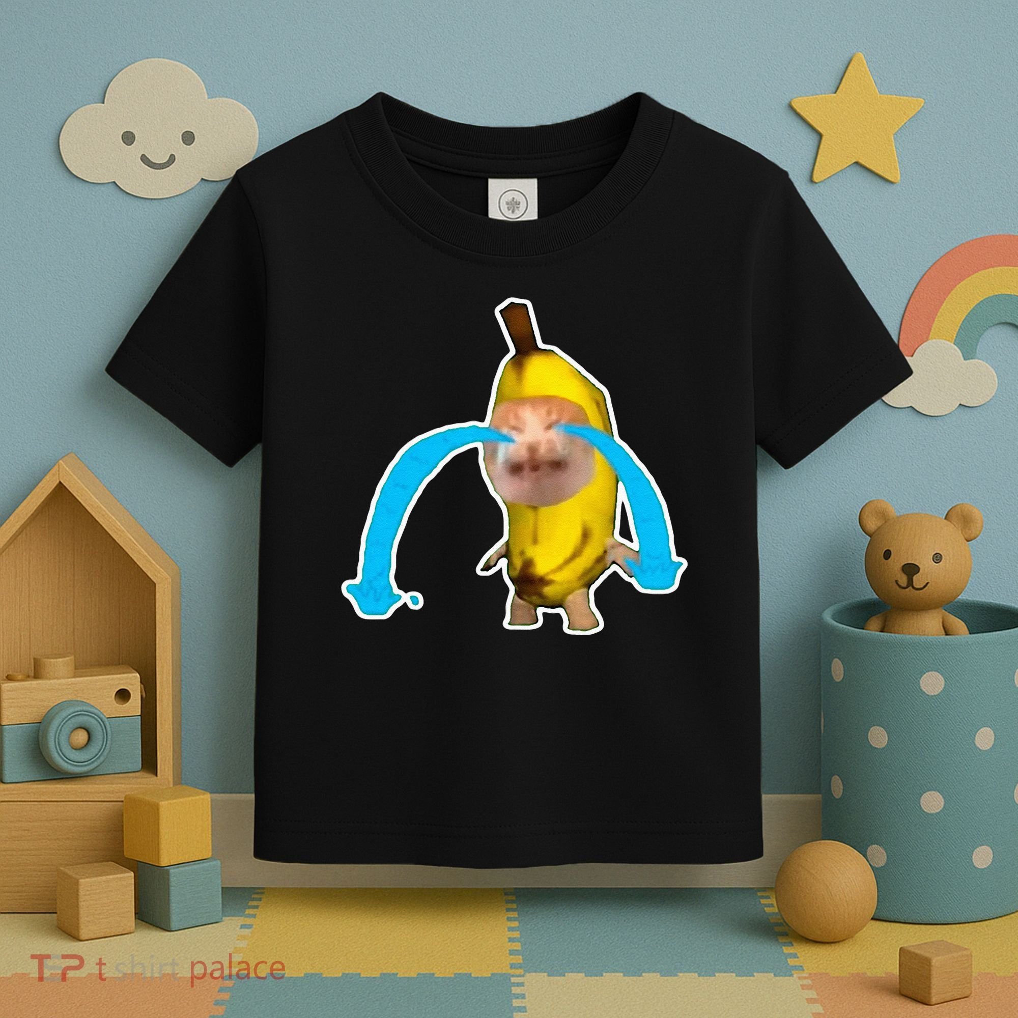 Crying Banana Cat Meme Toddler T-Shirt