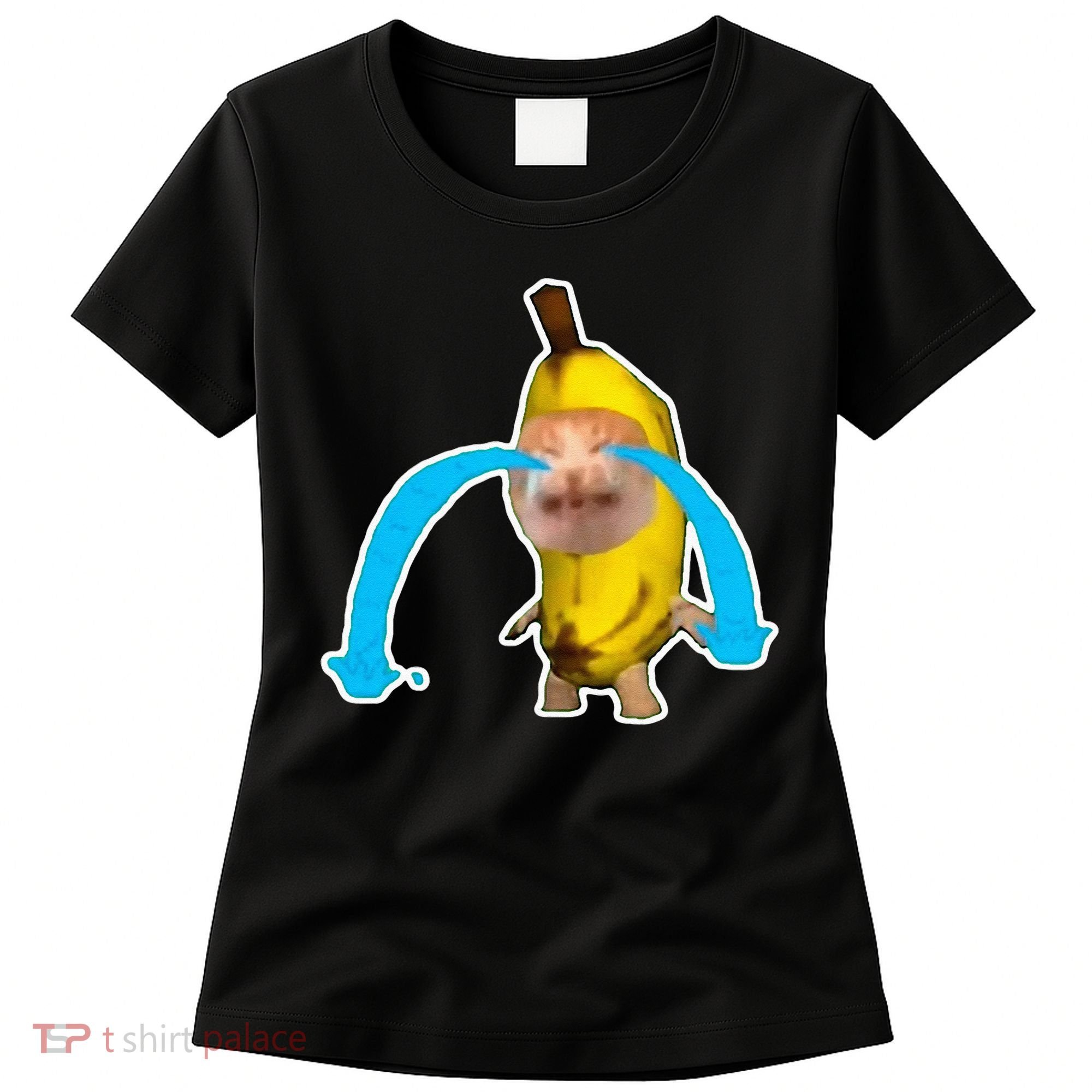 Crying Banana Cat Meme Women's T-Shirt