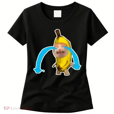 Crying Banana Cat Meme Women's T-Shirt