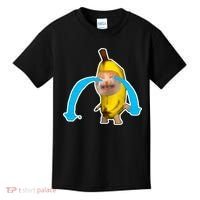 Crying Banana Cat Meme Kids T-Shirt thumb 0