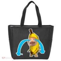Crying Banana Cat Meme Tote Bag thumb 0