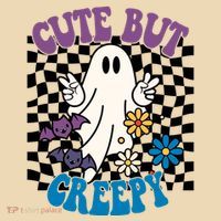Cute But Creepy Funny Halloween Retro Tote Bag thumb 4