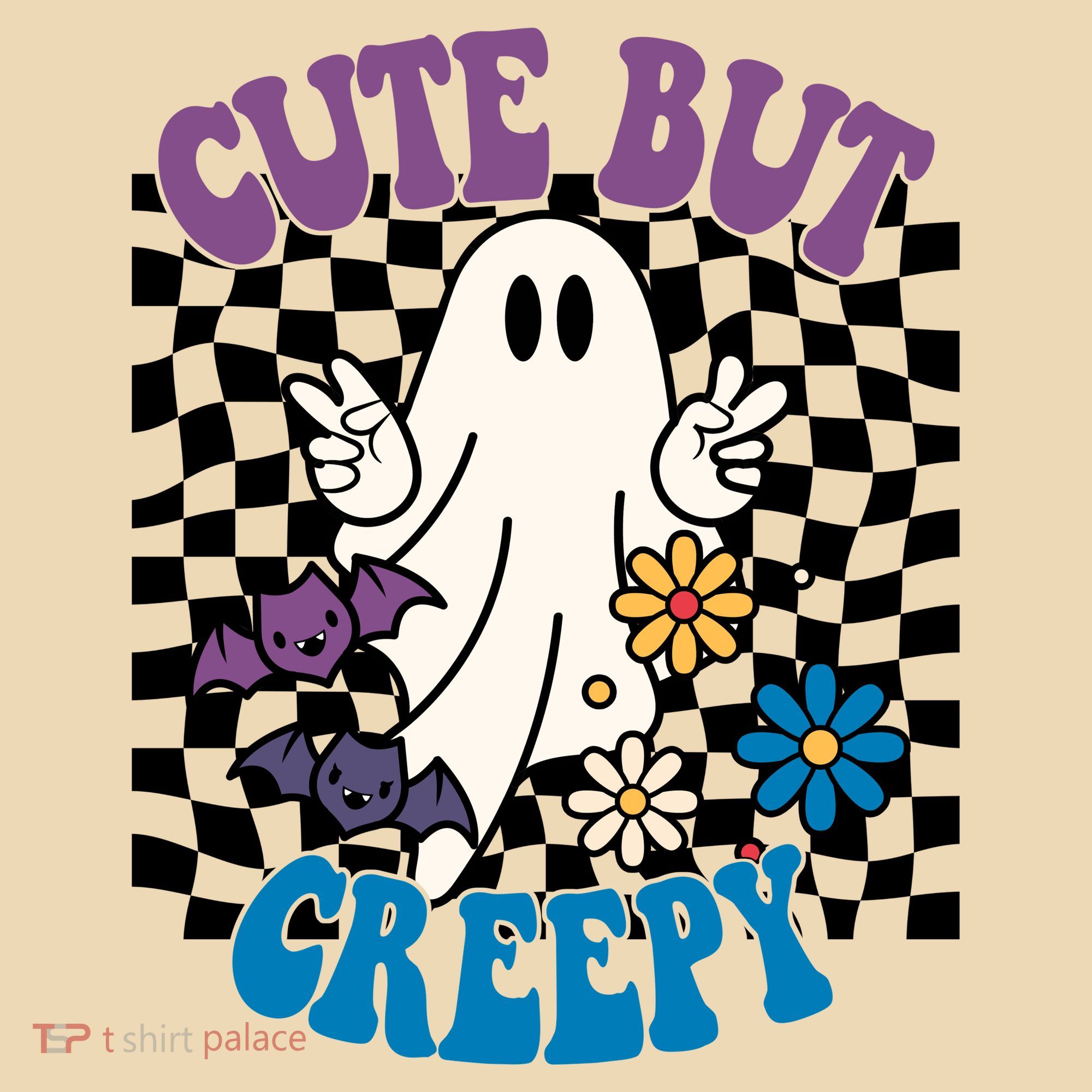Cute But Creepy Funny Halloween Retro Tote Bag