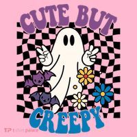 Cute But Creepy Funny Halloween Retro Coaster thumb 2
