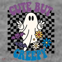 Cute But Creepy Funny Halloween Retro Toddler Hoodie thumb 2