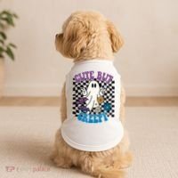 Cute But Creepy Funny Halloween Retro Doggie Tank thumb 2