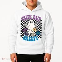 Cute But Creepy Funny Halloween Retro Hoodie thumb 2