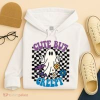 Cute But Creepy Funny Halloween Retro Hoodie thumb 4