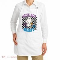 Cute But Creepy Funny Halloween Retro Apron thumb 2