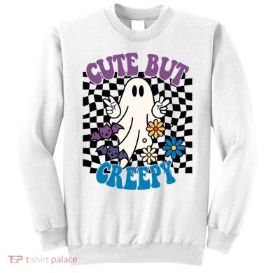 Cute But Creepy Funny Halloween Retro Sweatshirt