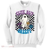 Cute But Creepy Funny Halloween Retro Sweatshirt thumb 0
