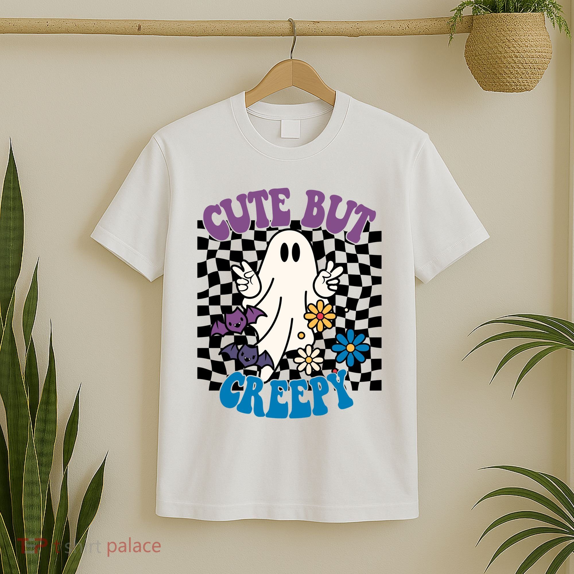 Cute But Creepy Funny Halloween Retro T-Shirt