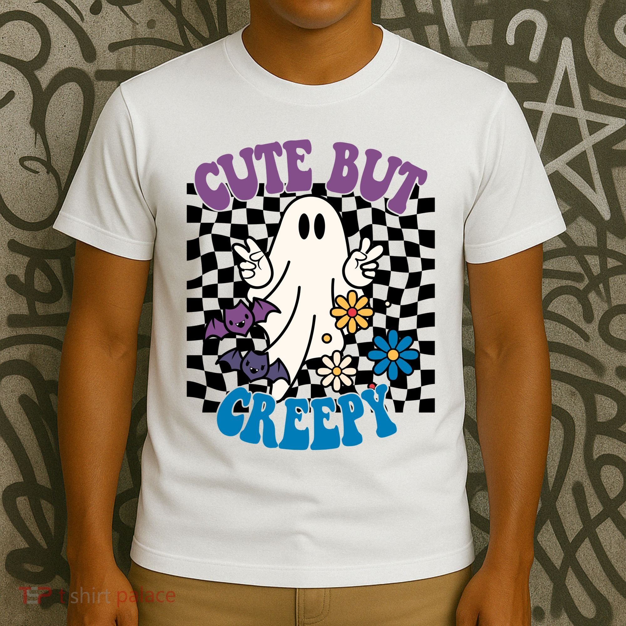 Cute But Creepy Funny Halloween Retro T-Shirt