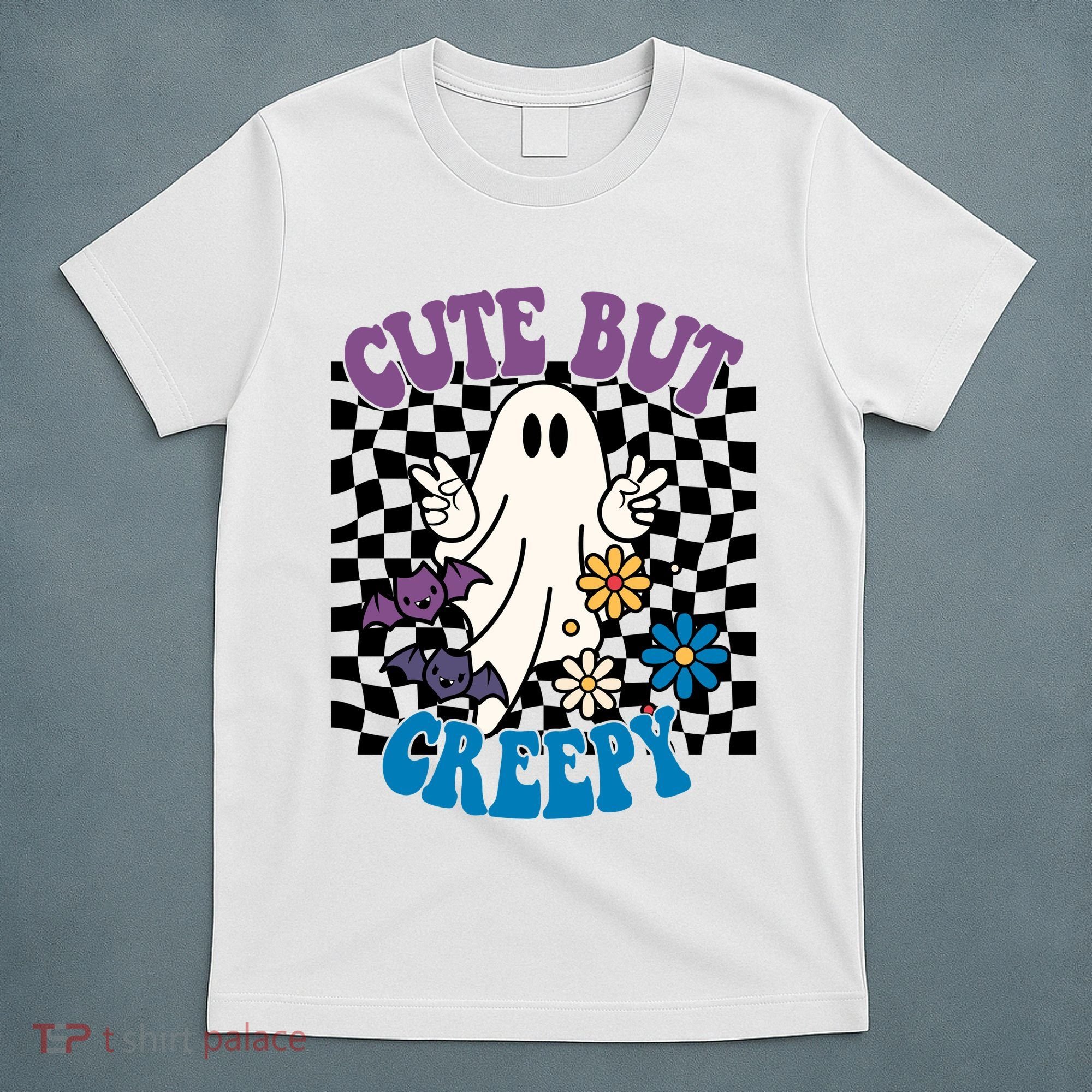 Cute But Creepy Funny Halloween Retro T-Shirt