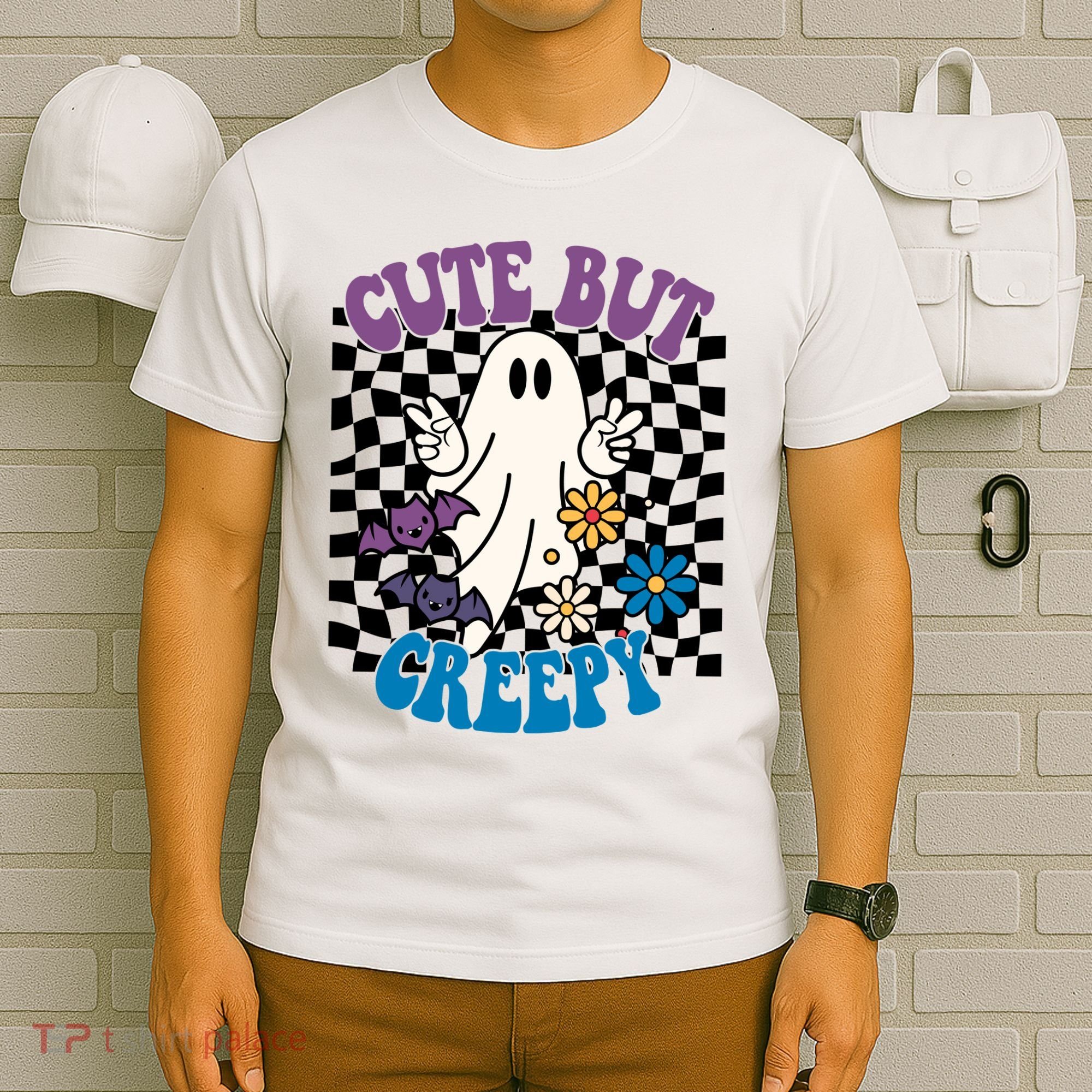 Cute But Creepy Funny Halloween Retro T-Shirt