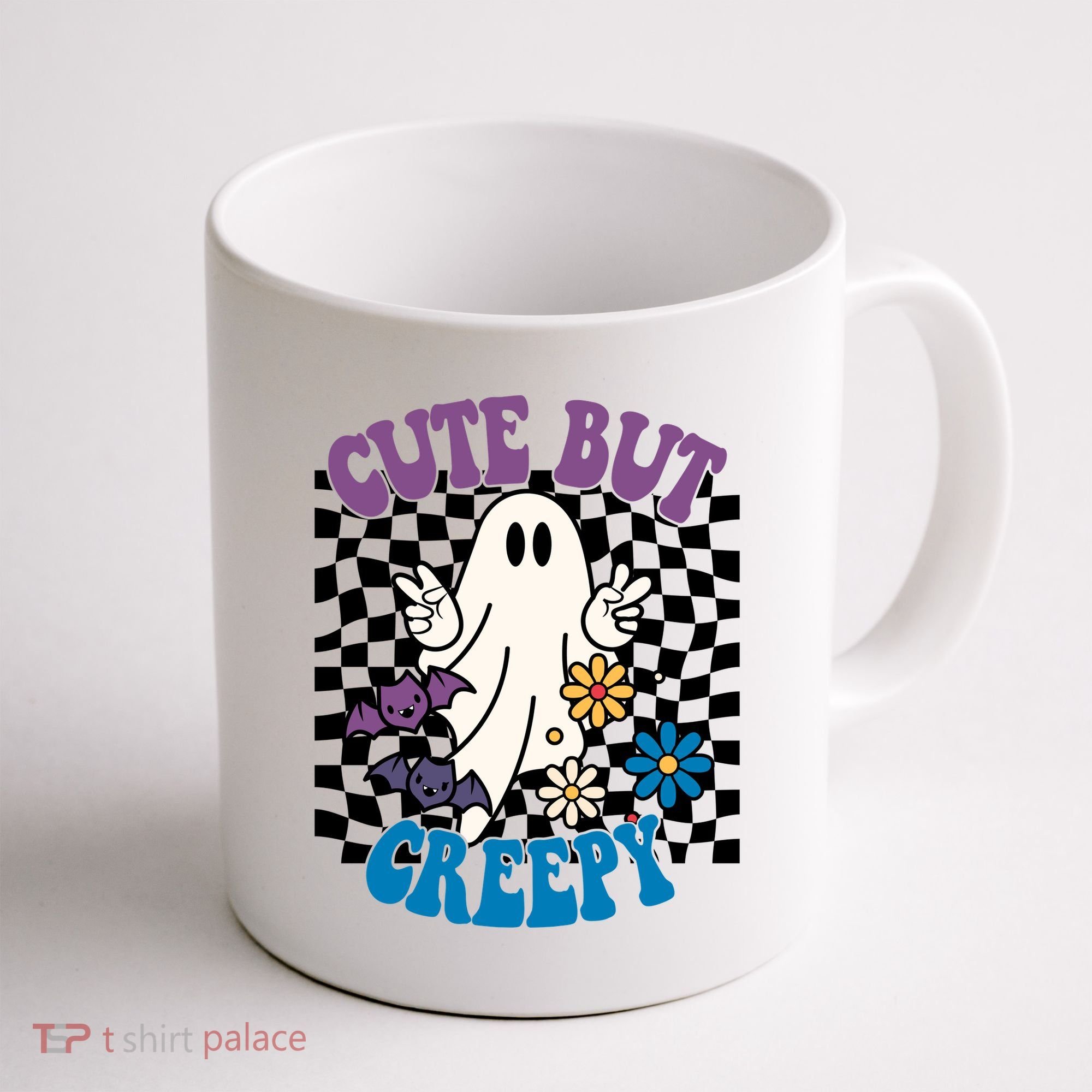 Cute But Creepy Funny Halloween Retro Coffee Mug