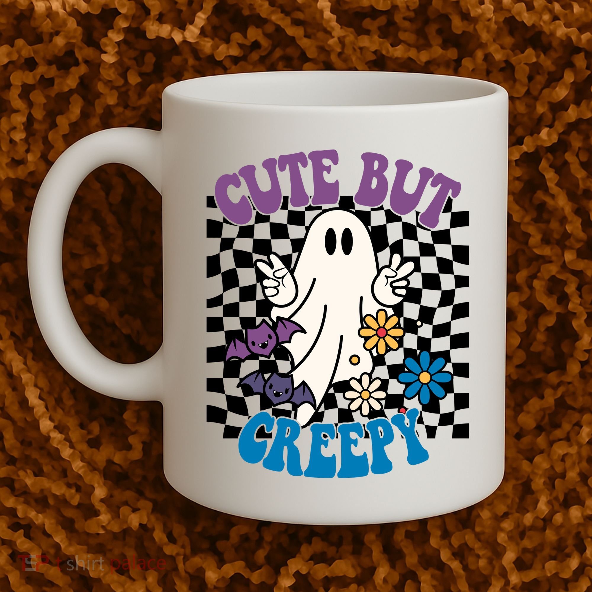 Cute But Creepy Funny Halloween Retro Coffee Mug