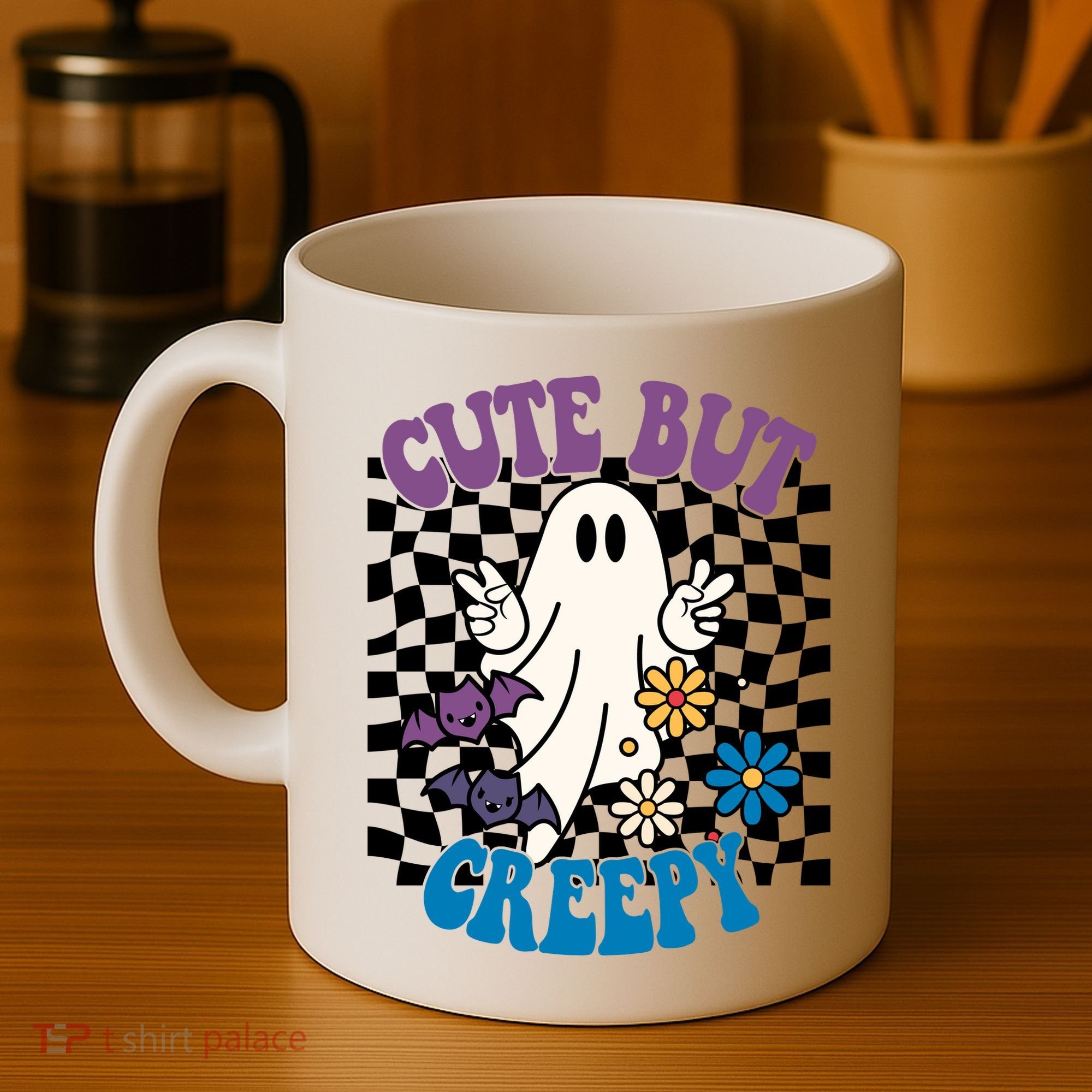 Cute But Creepy Funny Halloween Retro Coffee Mug