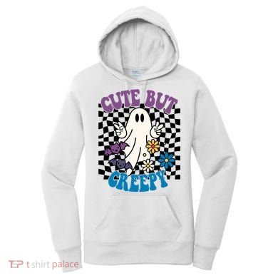 Cute But Creepy Funny Halloween Retro Women's Hoodie
