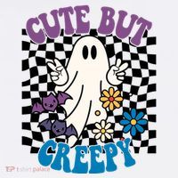 Cute But Creepy Funny Halloween Retro Mousepad thumb 1