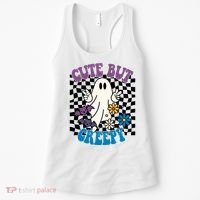 Cute But Creepy Funny Halloween Retro Women's Tank Top thumb 0