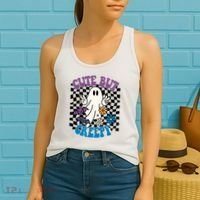 Cute But Creepy Funny Halloween Retro Women's Tank Top thumb 2