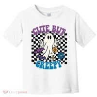 Cute But Creepy Funny Halloween Retro Toddler T-Shirt thumb 0