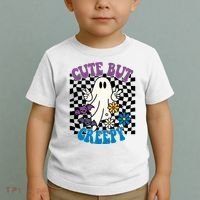Cute But Creepy Funny Halloween Retro Toddler T-Shirt thumb 2