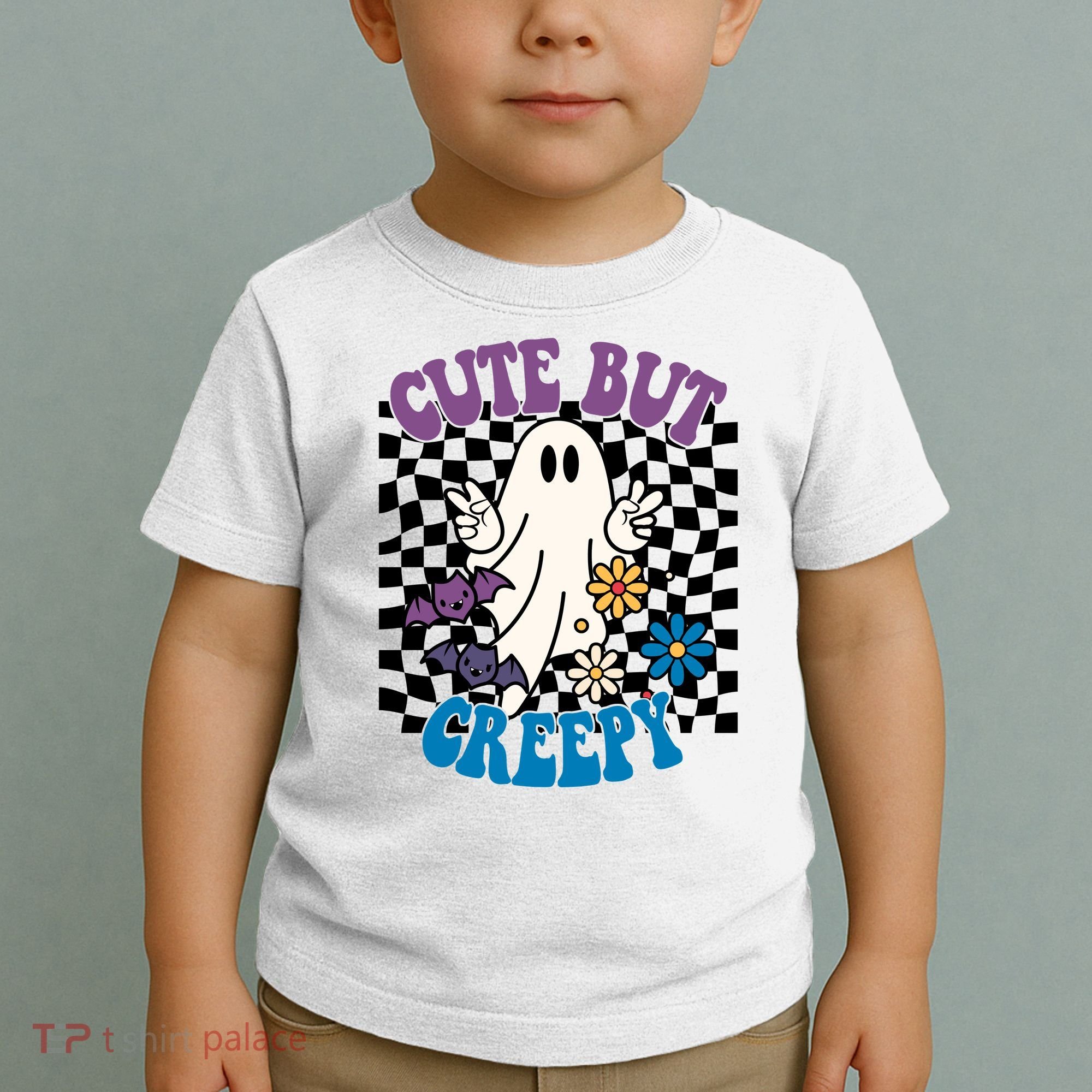 Cute But Creepy Funny Halloween Retro Toddler T-Shirt