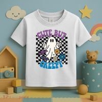 Cute But Creepy Funny Halloween Retro Toddler T-Shirt thumb 3