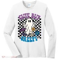 Cute But Creepy Funny Halloween Retro Women's Long Sleeve Shirt thumb 0