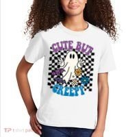 Cute But Creepy Funny Halloween Retro Kids T-Shirt thumb 2