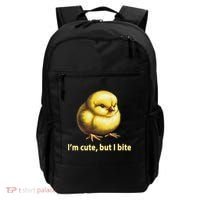 CUTE BABY CHICK ANGRY CHICKEN FUNNY WOMEN ANIMAL EASTER Backpack thumb 0